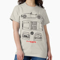 The MGA Sports Car Blueprint - Adult & Kids T-Shirts, Sweatshirts & Hoodies apparel design preview 1