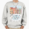 Winter town - Adult & Kids T-Shirts, Sweatshirts & Hoodies apparel design preview 1