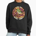 Bird sitting on branch manhole in Japan - Adult & Kids T-Shirts, Sweatshirts & Hoodies apparel design preview 1