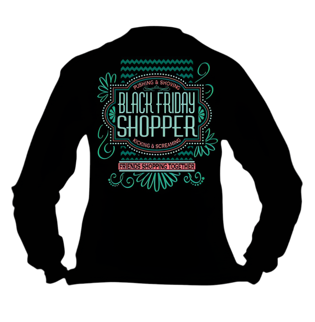 Sweet Thing Funny Black Friday Shopper Shop Chevron - Adult & Kids T-Shirts, Sweatshirts & Hoodies apparel design preview 1