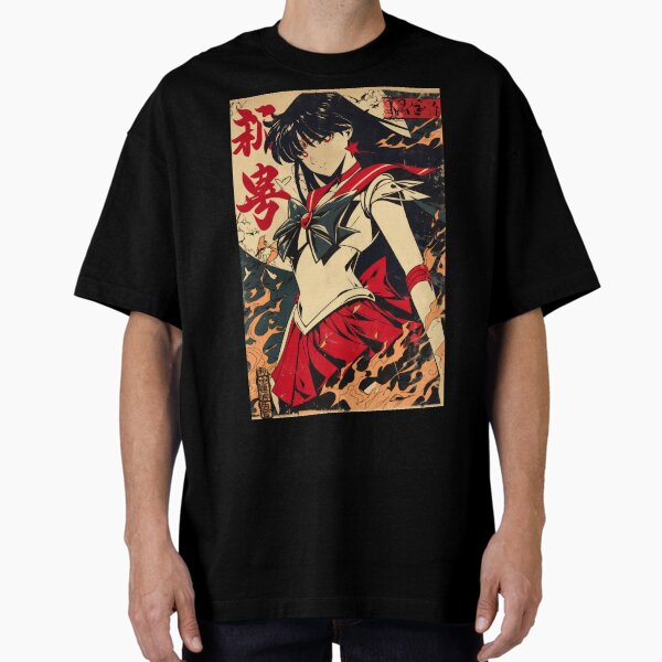 Sailor Mars Ember Vintage Poster - Adult & Kids T-Shirts, Sweatshirts & Hoodies apparel design preview 1