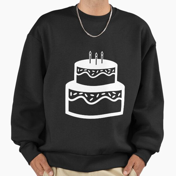 White Just a Happy Birthday Cake - Adult & Kids T-Shirts, Sweatshirts & Hoodies apparel design preview 1
