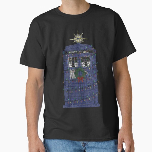 Police Box Christmas Knit - Adult & Kids T-Shirts, Sweatshirts & Hoodies apparel design preview 1