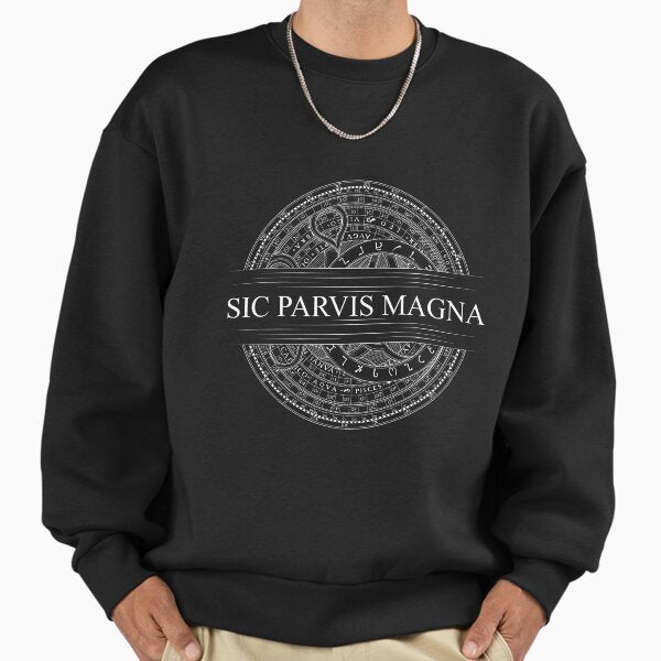 Sic Parvis Magna Uncharted White Version - Adult & Kids T-Shirts, Sweatshirts & Hoodies apparel design preview 1