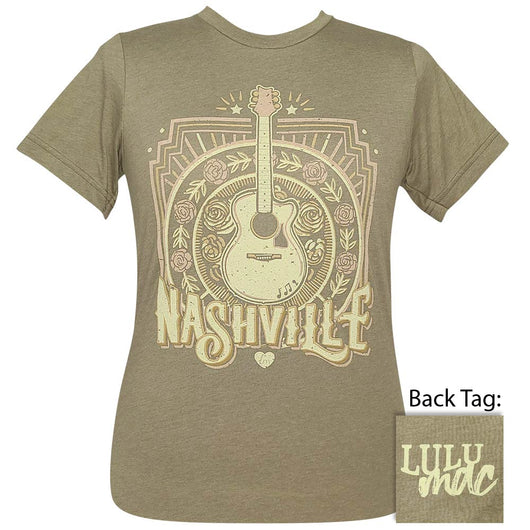 Girlie Girl Lulu Mac Nashville Guitar Canvas - Adult & Kids T-Shirts, Sweatshirts & Hoodies apparel design preview 1