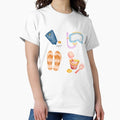 Cute Watercolor Summer Sticker Pack - Adult & Kids T-Shirts, Sweatshirts & Hoodies apparel design preview 1