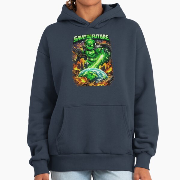 Eco Superhero of the Future- Verdion Green - Adult & Kids T-Shirts, Sweatshirts & Hoodies apparel design preview 1