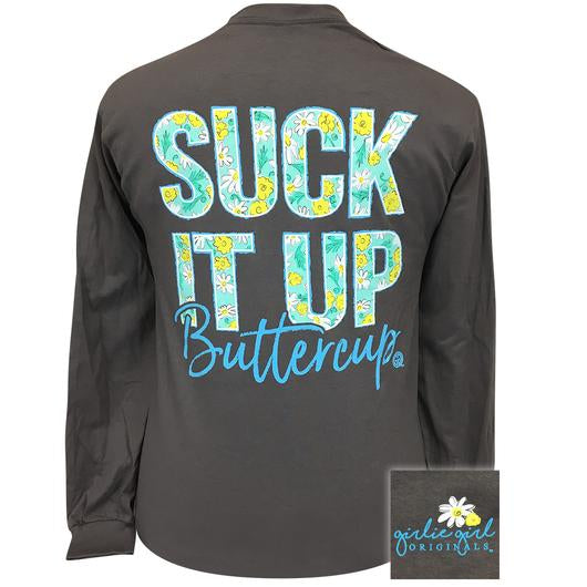 Girlie Girl Originals Preppy Suck It Up Buttercup - Adult & Kids T-Shirts, Sweatshirts & Hoodies apparel design preview 2