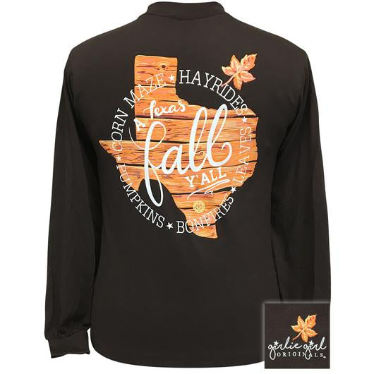 Girlie Girl Originals Texas Fall Y'all - Adult & Kids T-Shirts, Sweatshirts & Hoodies apparel design preview 1