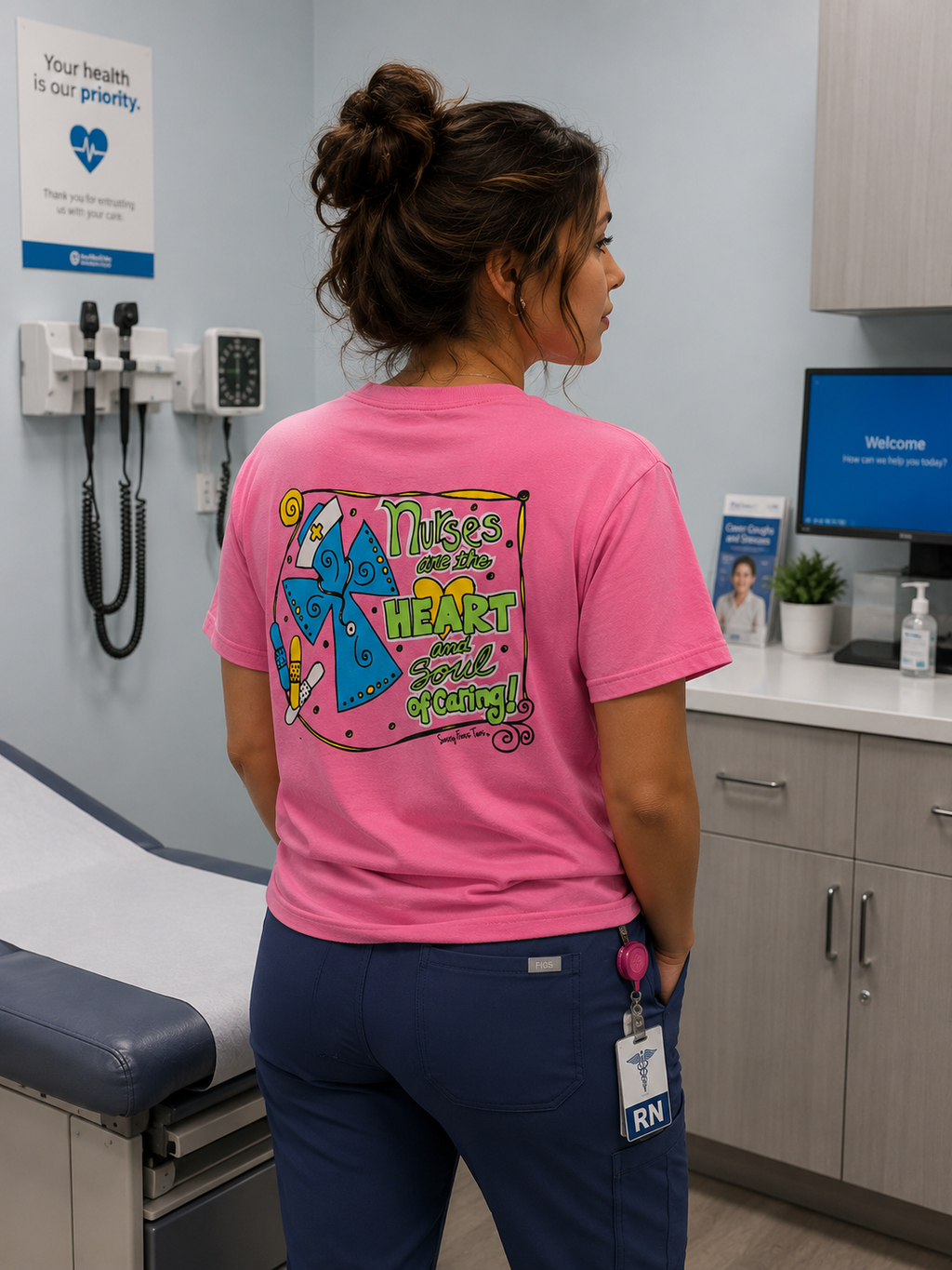 SALE Sassy Frass Funny Nurses Heart And Soul Girlie - Adult & Kids T-Shirts, Sweatshirts & Hoodies apparel design preview 1