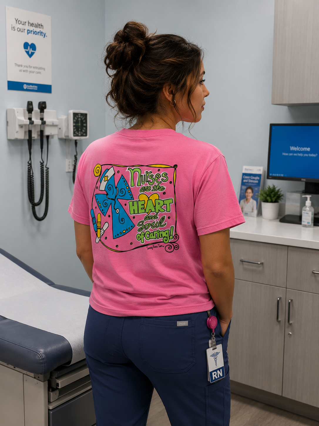 SALE Sassy Frass Funny Nurses Heart And Soul Girlie - Adult & Kids T-Shirts, Sweatshirts & Hoodies apparel design preview 1