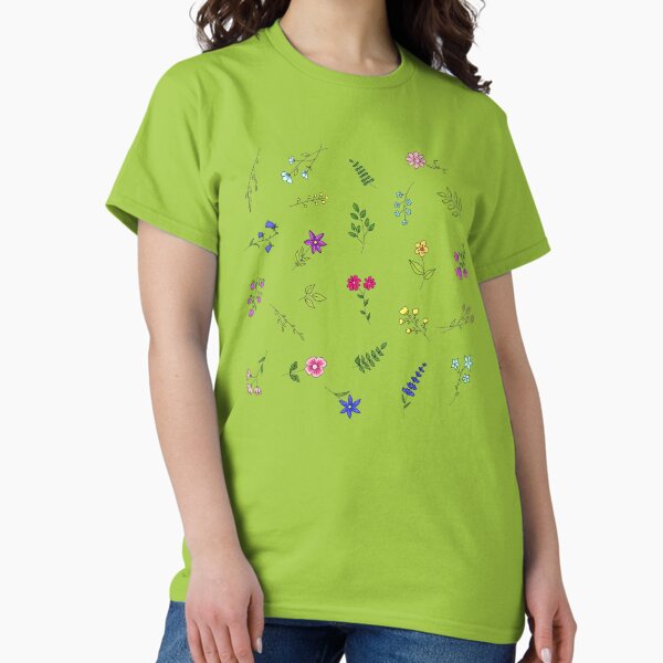 Green floral pattern #2 - Adult & Kids T-Shirts, Sweatshirts & Hoodies apparel design preview 1