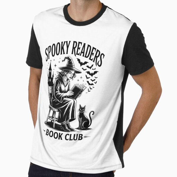 Halloween Spooky Season Fall Trendy READERS BOOK CLUB - Adult & Kids T-Shirts, Sweatshirts & Hoodies apparel design preview 1