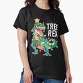 Christmas Dinosaur Tree Rex - Adult & Kids T-Shirts, Sweatshirts & Hoodies apparel design preview 1