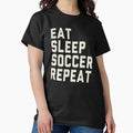 Eat Sleep Soccer Repeat Cool Vintage Player Gift - Adult & Kids T-Shirts, Sweatshirts & Hoodies apparel design preview 1