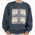 GOLD WHITE GRYPHONS IN BLUE Medieval Bestiary - Adult & Kids T-Shirts, Sweatshirts & Hoodies apparel design preview 1