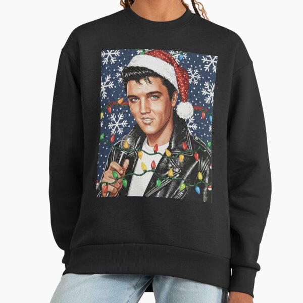 Elvis the Pelvis Claus 1950s Funny Ugly Christmas - Adult & Kids T-Shirts, Sweatshirts & Hoodies apparel design preview 1