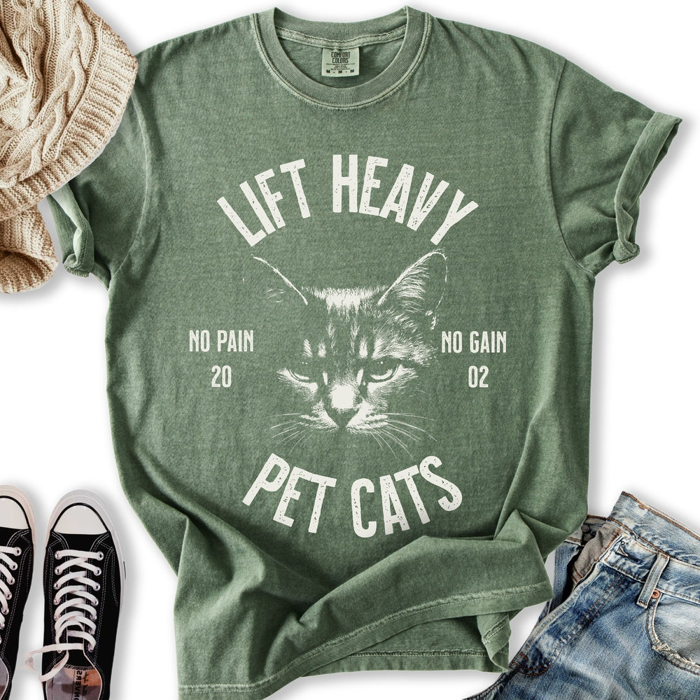 Lift Heavy Pet Cats - Adult & Kids T-Shirts, Sweatshirts & Hoodies apparel design preview 1