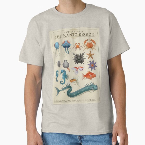 Marine Life from Kanto - Adult & Kids T-Shirts, Sweatshirts & Hoodies apparel design preview 1