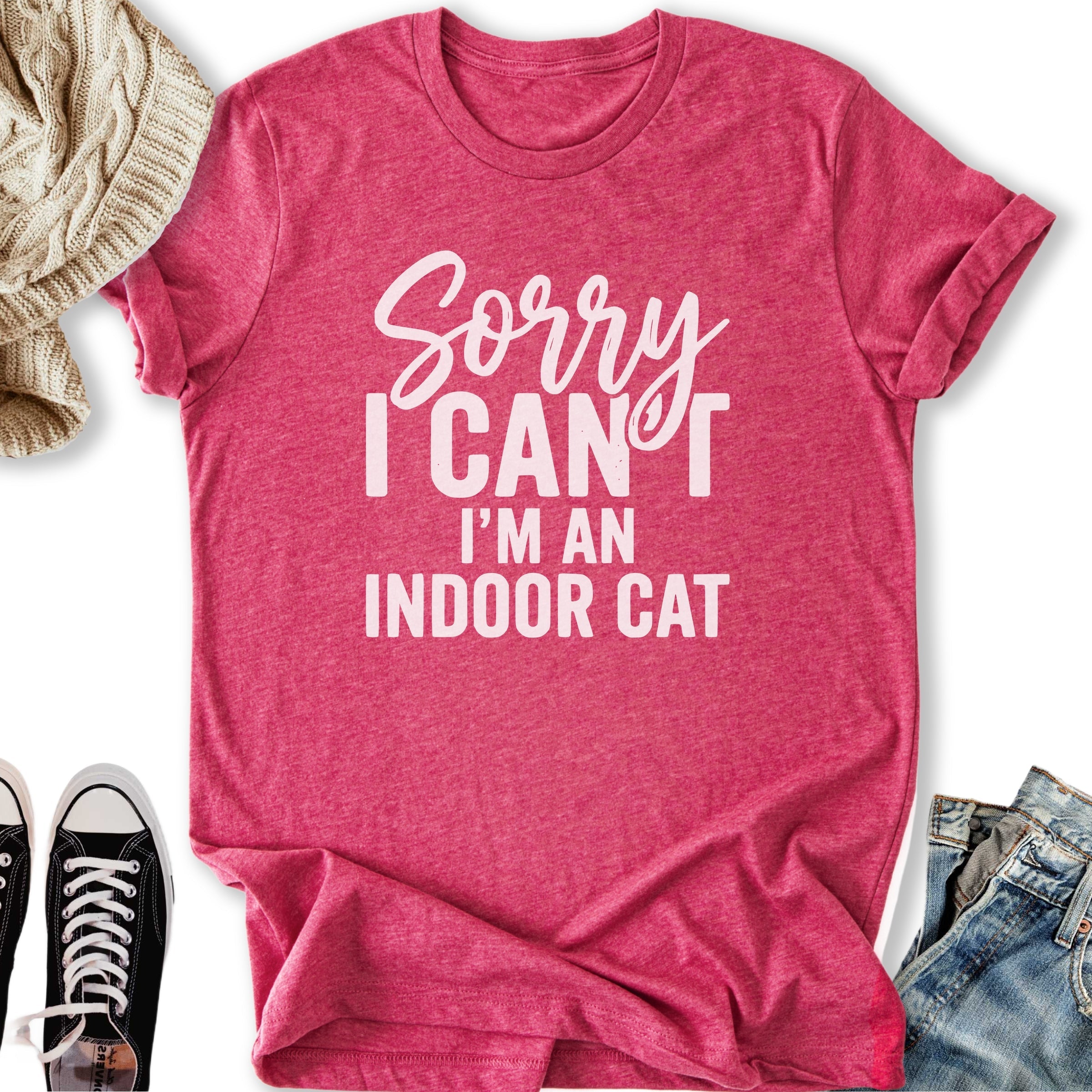Sorry I'm An Indoor Cat - Adult & Kids T-Shirts, Sweatshirts & Hoodies apparel design preview 1