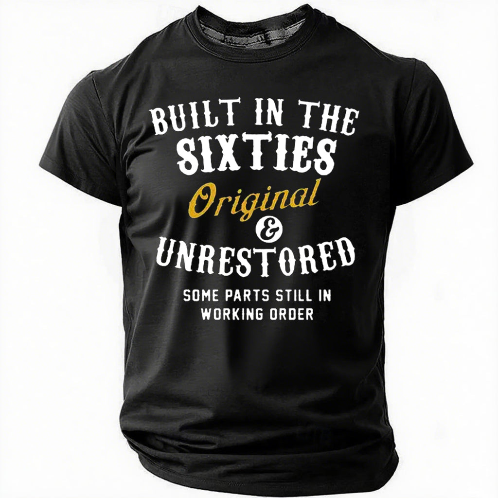 Built In The Sixties Original And Unrestored 60th - Adult & Kids T-Shirts, Sweatshirts & Hoodies apparel design preview 9