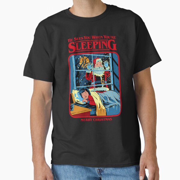 He Sees You When You're Sleeping - Adult & Kids T-Shirts, Sweatshirts & Hoodies apparel design preview 1