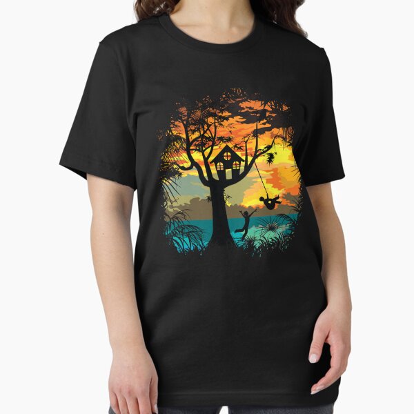 Sunset Silhouette Swing - Adult & Kids T-Shirts, Sweatshirts & Hoodies apparel design preview 1