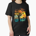 Sunset Silhouette Swing - Adult & Kids T-Shirts, Sweatshirts & Hoodies apparel design preview 1