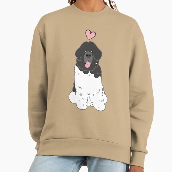 LOVE Black White Newfie Newfoundland Landseer Dog 1 - Adult & Kids T-Shirts, Sweatshirts & Hoodies apparel design preview 1