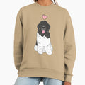 LOVE Black White Newfie Newfoundland Landseer Dog 1 - Adult & Kids T-Shirts, Sweatshirts & Hoodies apparel design preview 1