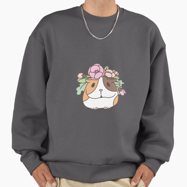 Flowers and Guinea pig pattern, spring floral - Adult & Kids T-Shirts, Sweatshirts & Hoodies apparel design preview 1