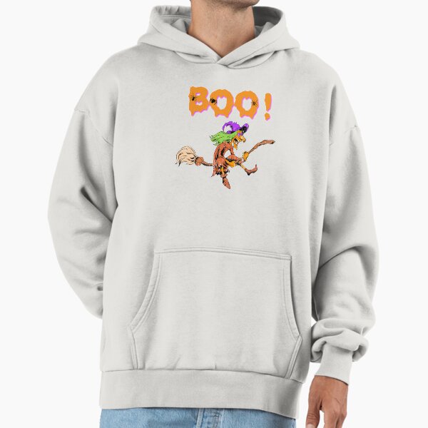 Boo! crazy Witch on Broom Halloween Holiday - Adult & Kids T-Shirts, Sweatshirts & Hoodies apparel design preview 1