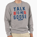 Top Gun Talk To Me Goose Distressed Collegiate Text - Adult & Kids T-Shirts, Sweatshirts & Hoodies apparel design preview 1