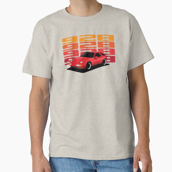 Porsche 928 GTS retro Illustration Guards Red - Adult & Kids T-Shirts, Sweatshirts & Hoodies apparel design preview 1