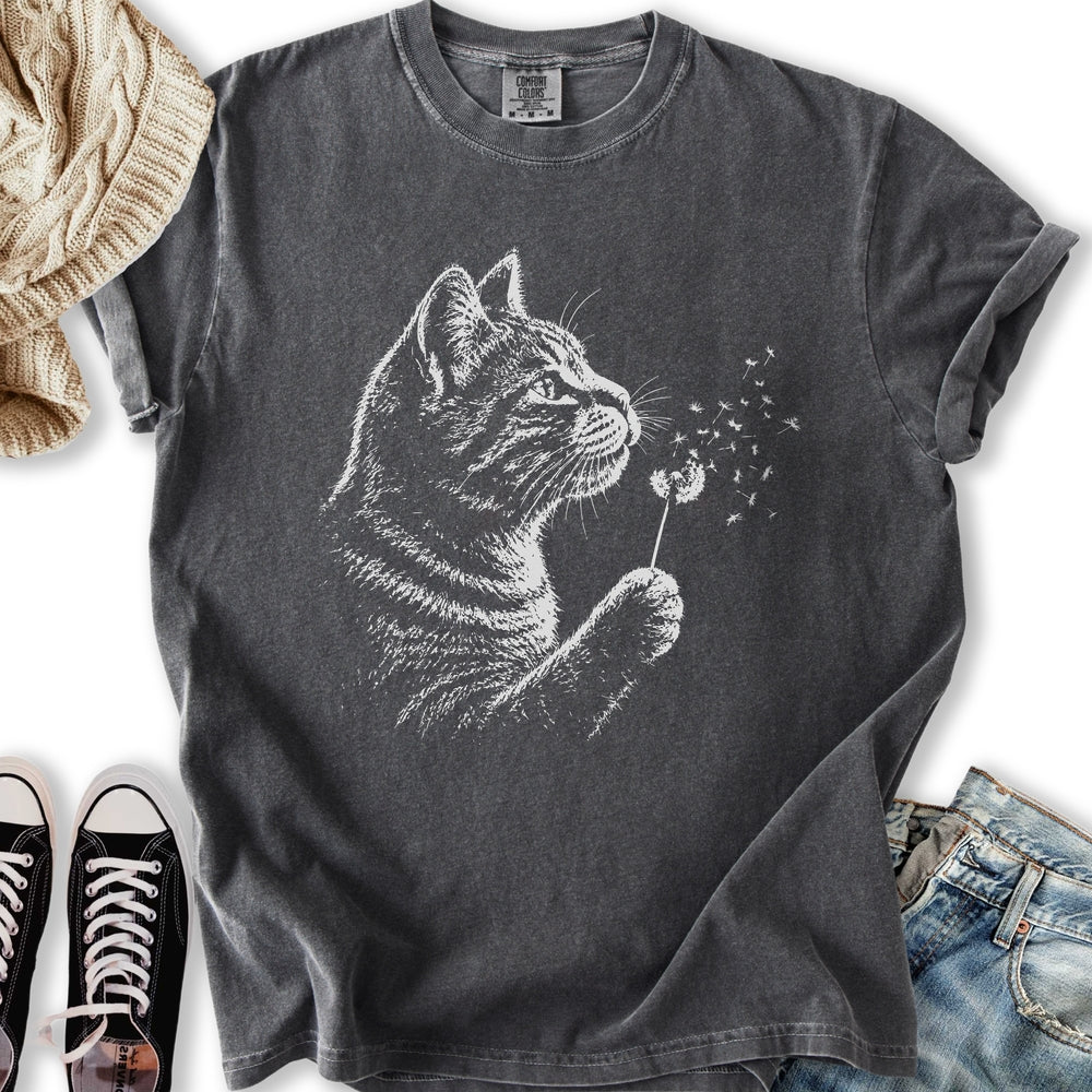 Dandelion Cat - Adult & Kids T-Shirts, Sweatshirts & Hoodies apparel design preview 1