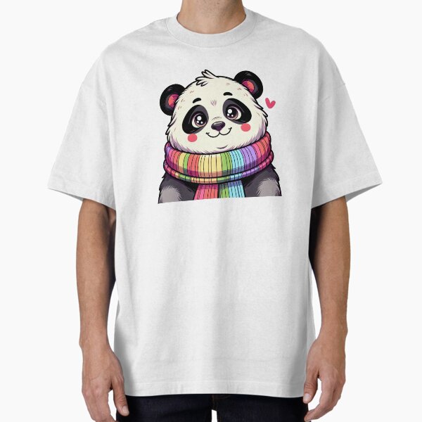 Cute Cozy Rainbow Panda - Adult & Kids T-Shirts, Sweatshirts & Hoodies apparel design preview 1