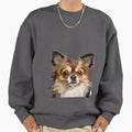 Long haired Chihuahua Brown Head Face - Adult & Kids T-Shirts, Sweatshirts & Hoodies apparel design preview 1