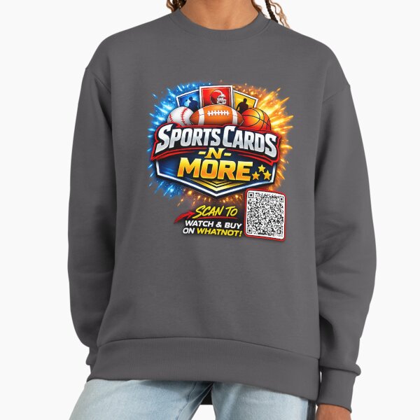 Sports Cards -N- More Logo w/QR Code - Adult & Kids T-Shirts, Sweatshirts & Hoodies apparel design preview 1