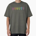 Rainbow Colored Sugar Skulls for Mexican Dia De Los - Adult & Kids T-Shirts, Sweatshirts & Hoodies apparel design preview 1
