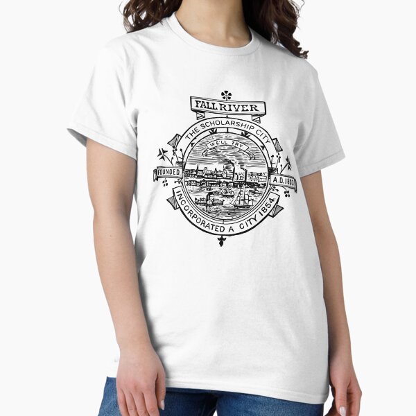 Fall River Massachusetts Vintage City Seal - Adult & Kids T-Shirts, Sweatshirts & Hoodies apparel design preview 1