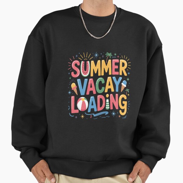 Summer Vacay Loading Teacher End of the Year - Adult & Kids T-Shirts, Sweatshirts & Hoodies apparel design preview 1