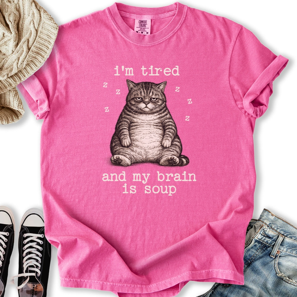 I'm Tired Cat - Adult & Kids T-Shirts, Sweatshirts & Hoodies apparel design preview 1