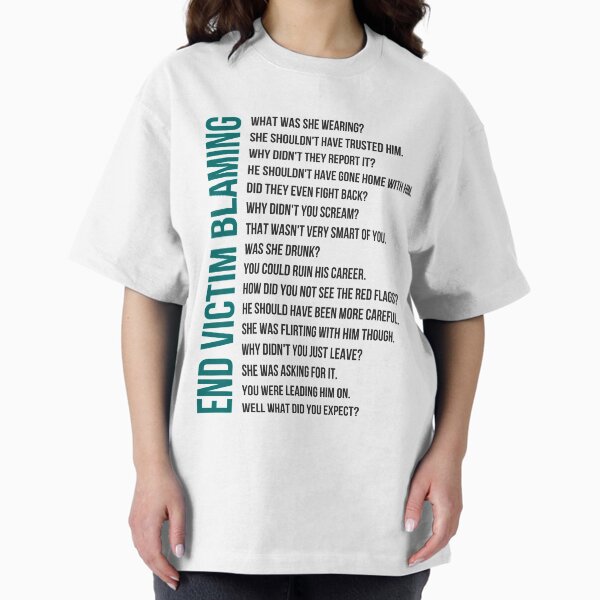 End Victim Blaming - Adult & Kids T-Shirts, Sweatshirts & Hoodies apparel design preview 1