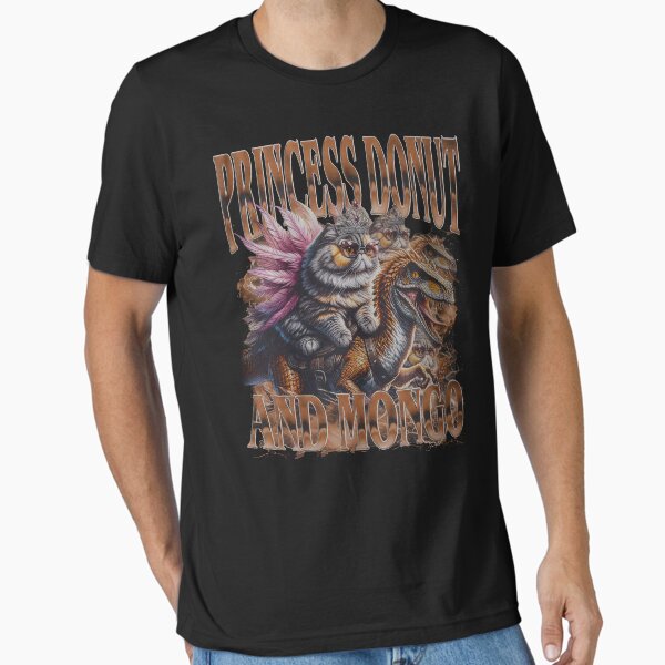 Vintage 90s Princess Donut and Mongo - Adult & Kids T-Shirts, Sweatshirts & Hoodies apparel design preview 1
