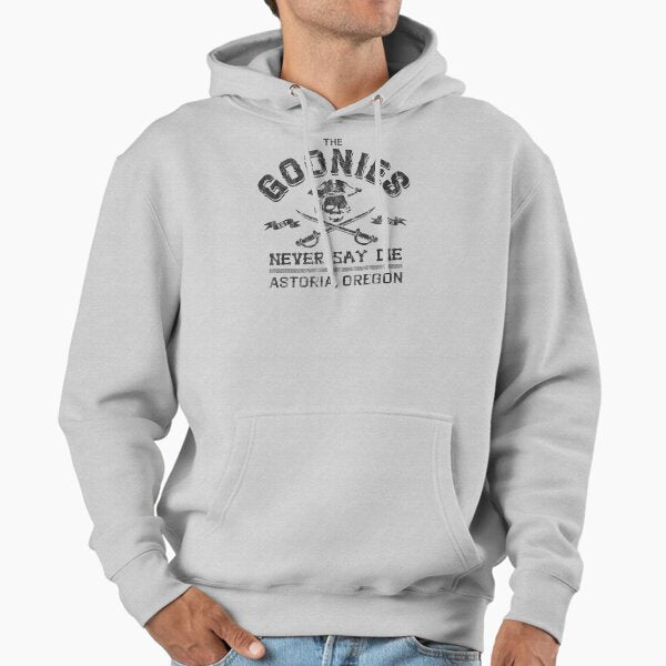 The Goonies Never Say Die Worn - Adult & Kids T-Shirts, Sweatshirts & Hoodies apparel design preview 1
