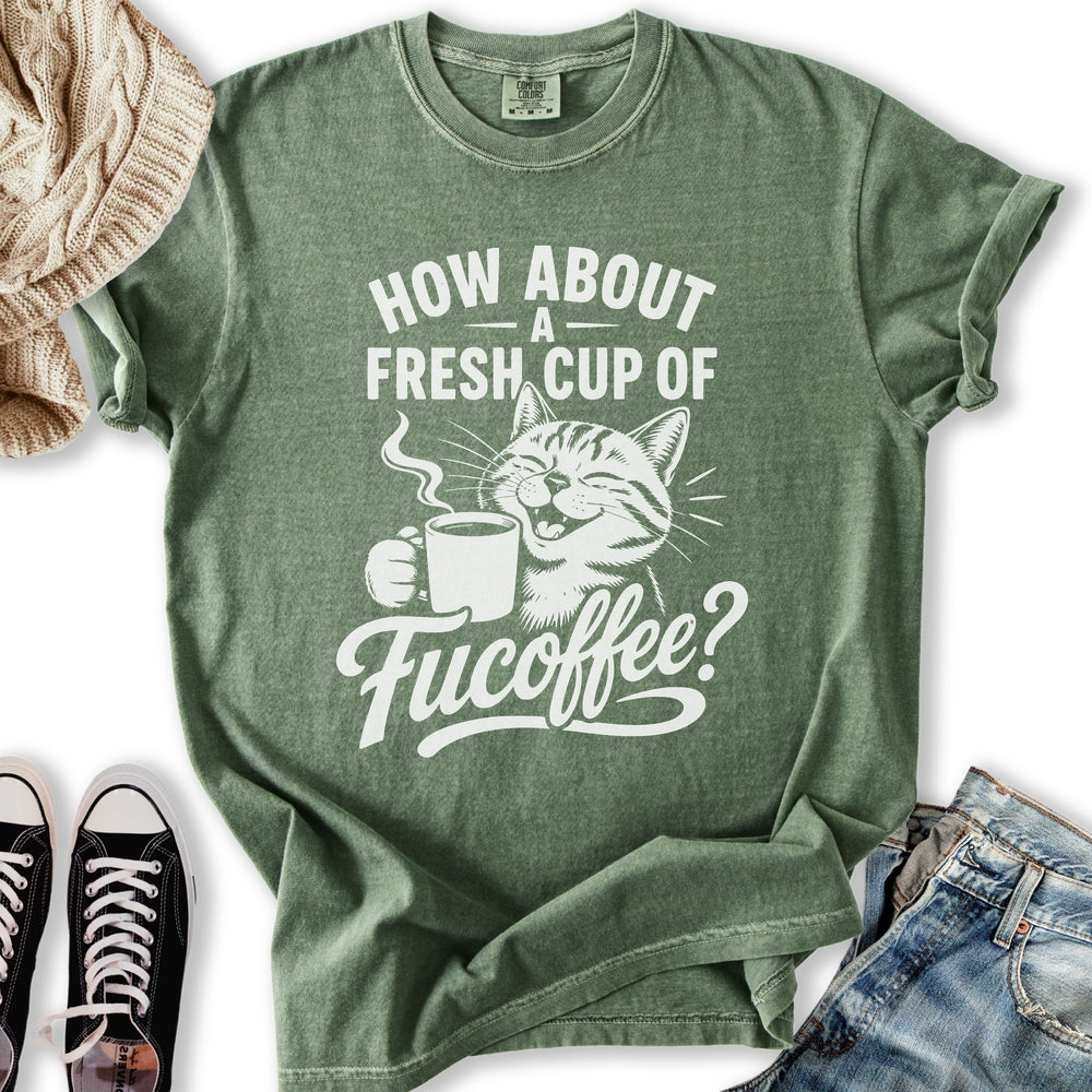 Fucoffee Cat - Adult & Kids T-Shirts, Sweatshirts & Hoodies apparel design preview 1
