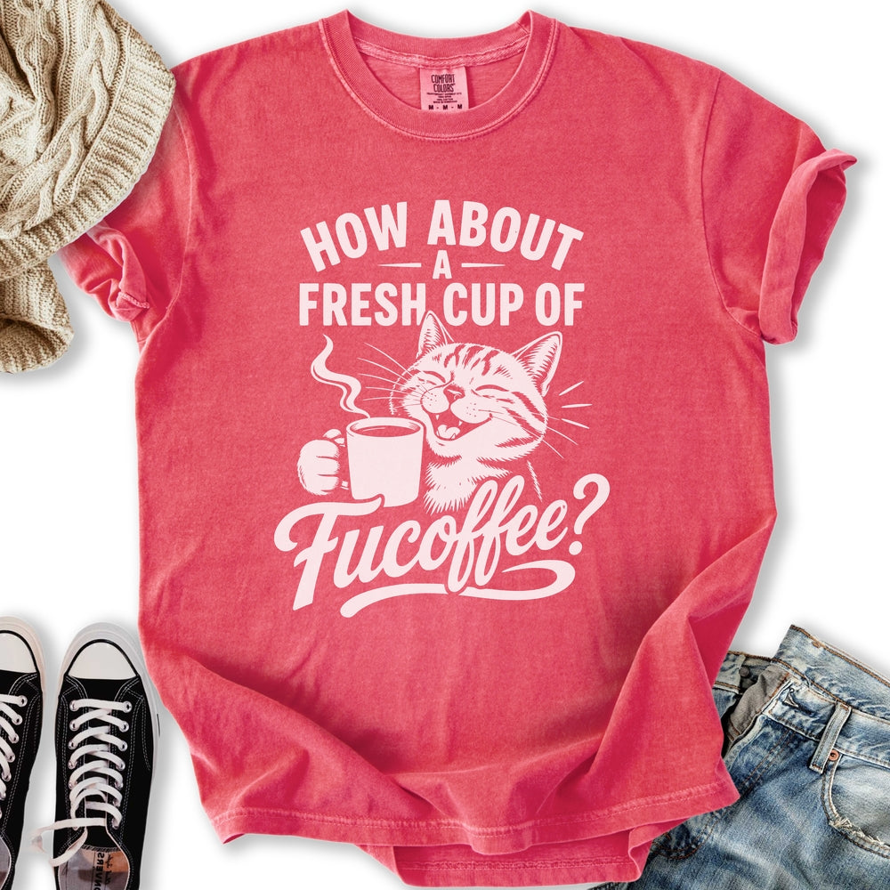 Fucoffee Cat - Adult & Kids T-Shirts, Sweatshirts & Hoodies apparel design preview 2