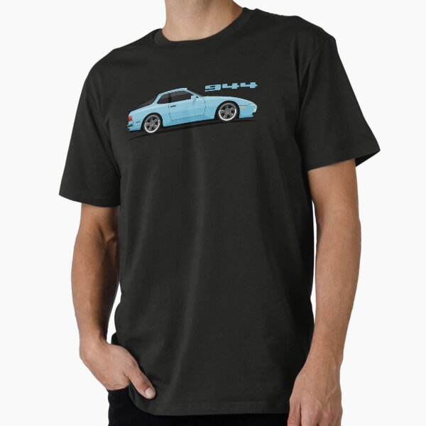 Porsche 944 turbo retro Light Blue Illustration - Adult & Kids T-Shirts, Sweatshirts & Hoodies apparel design preview 1