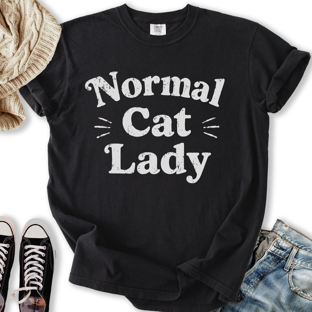 Normal Cat Lady - Adult & Kids T-Shirts, Sweatshirts & Hoodies apparel design preview 2
