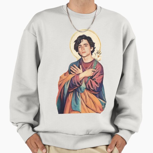 Timothee Chalamet Saint/God Sticker - Adult & Kids T-Shirts, Sweatshirts & Hoodies apparel design preview 1
